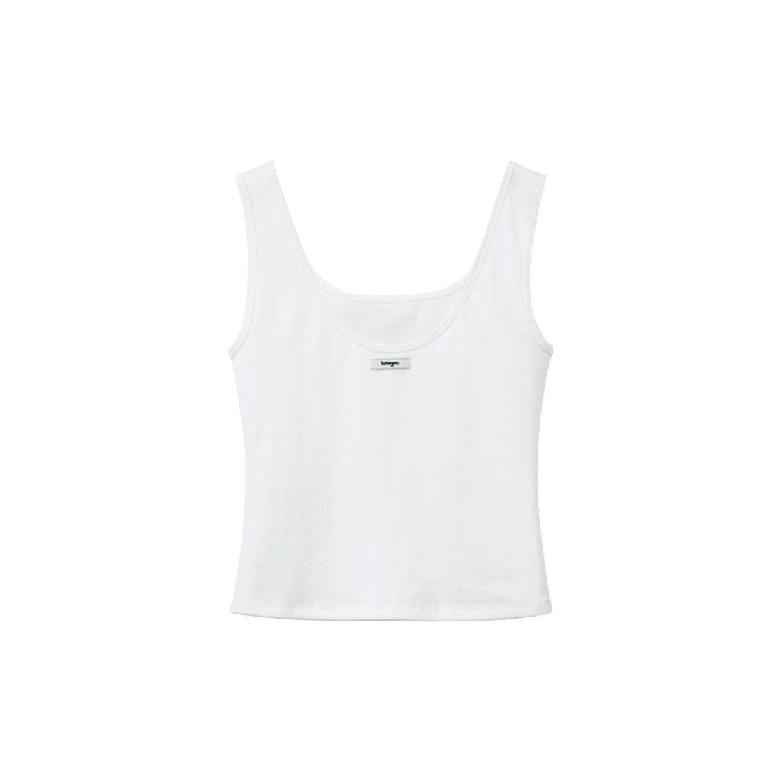 라츠유 베이직 딥 슬리브리스 화이트(LOTS YOU Basic Deep Sleeveless White) - 2