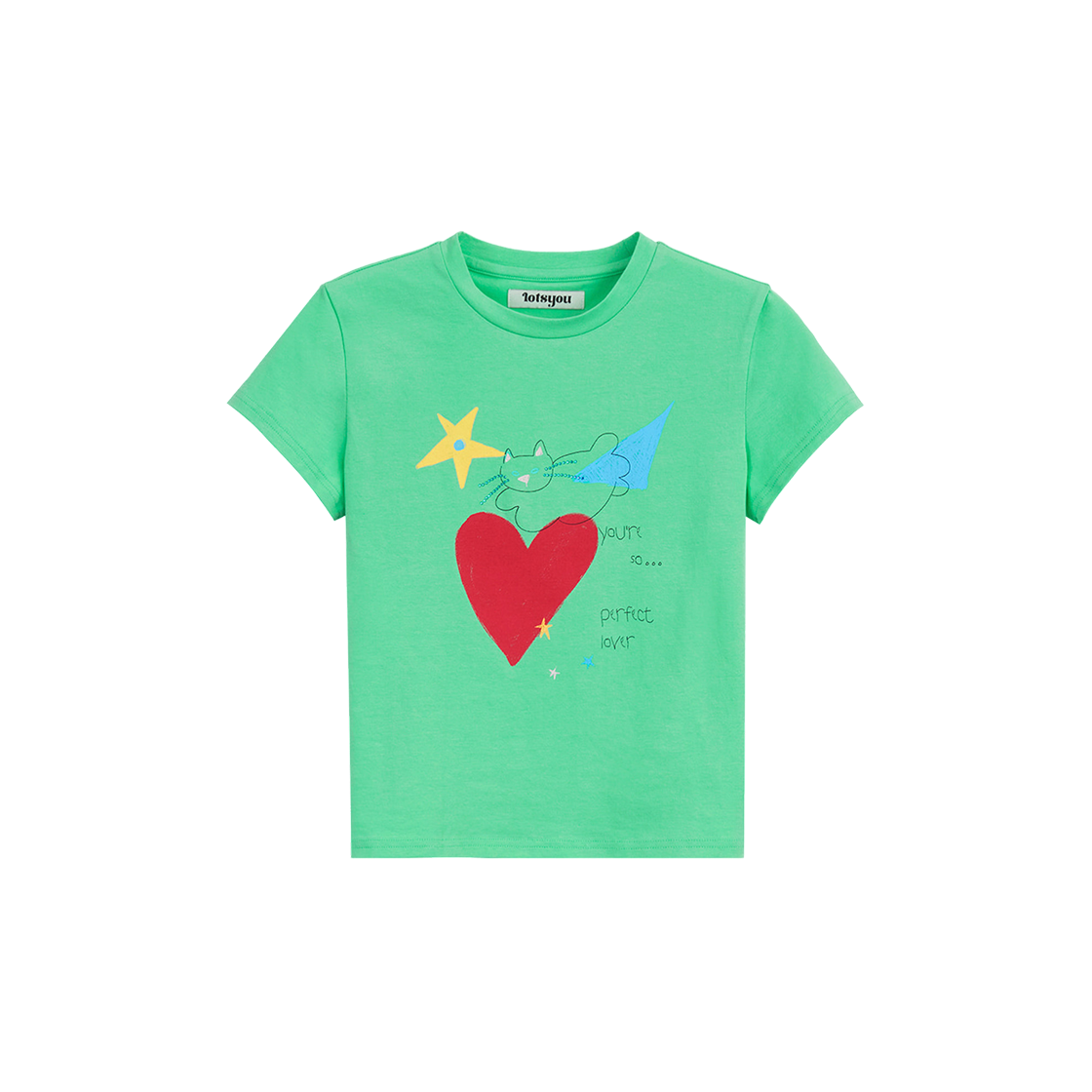 LOTI2SSW002GRN LOTS YOU Perfect Lover Tee Green
