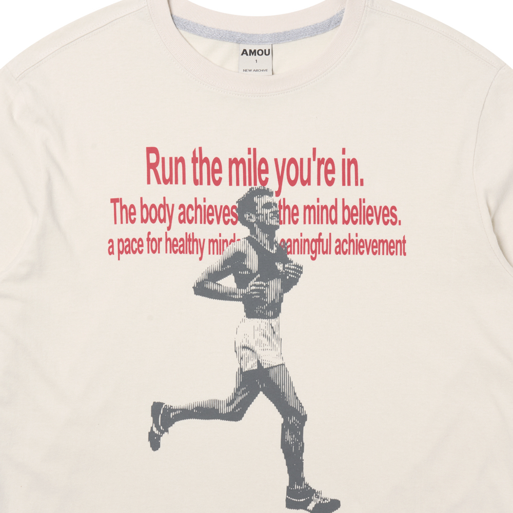 아모우 런 더 마일 롱슬리브 라이트 그레이(AMOU Run The Mile Long Sleeve Light Gray) - 3