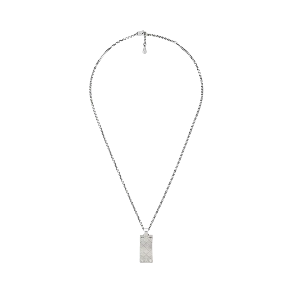 843607-J8400-0818 Gucci Diamante Pendant Necklace 925 Sterling Silver