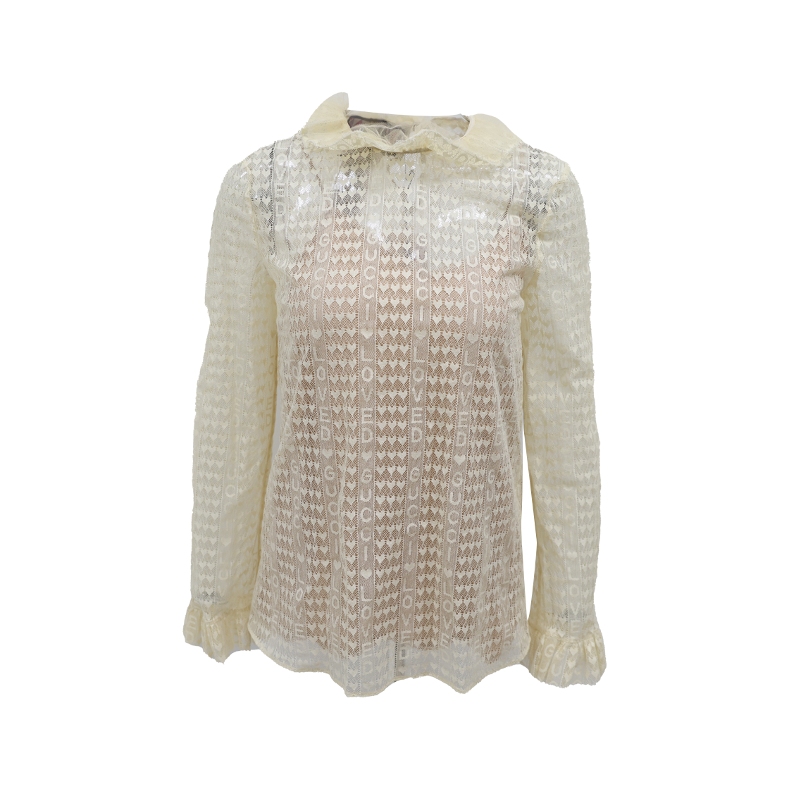 구찌 707677 러브라이트 레이스 블라우스 아이보리(Gucci 707677 Love Light Lace Blouse Ivory)