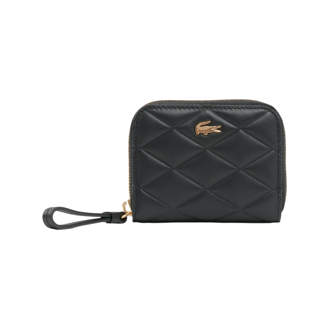 라코스테 스몰 크로코델 레더 코인 퍼스 블랙(Lacoste Small Crocodelle Leather Coin Purse Black)
