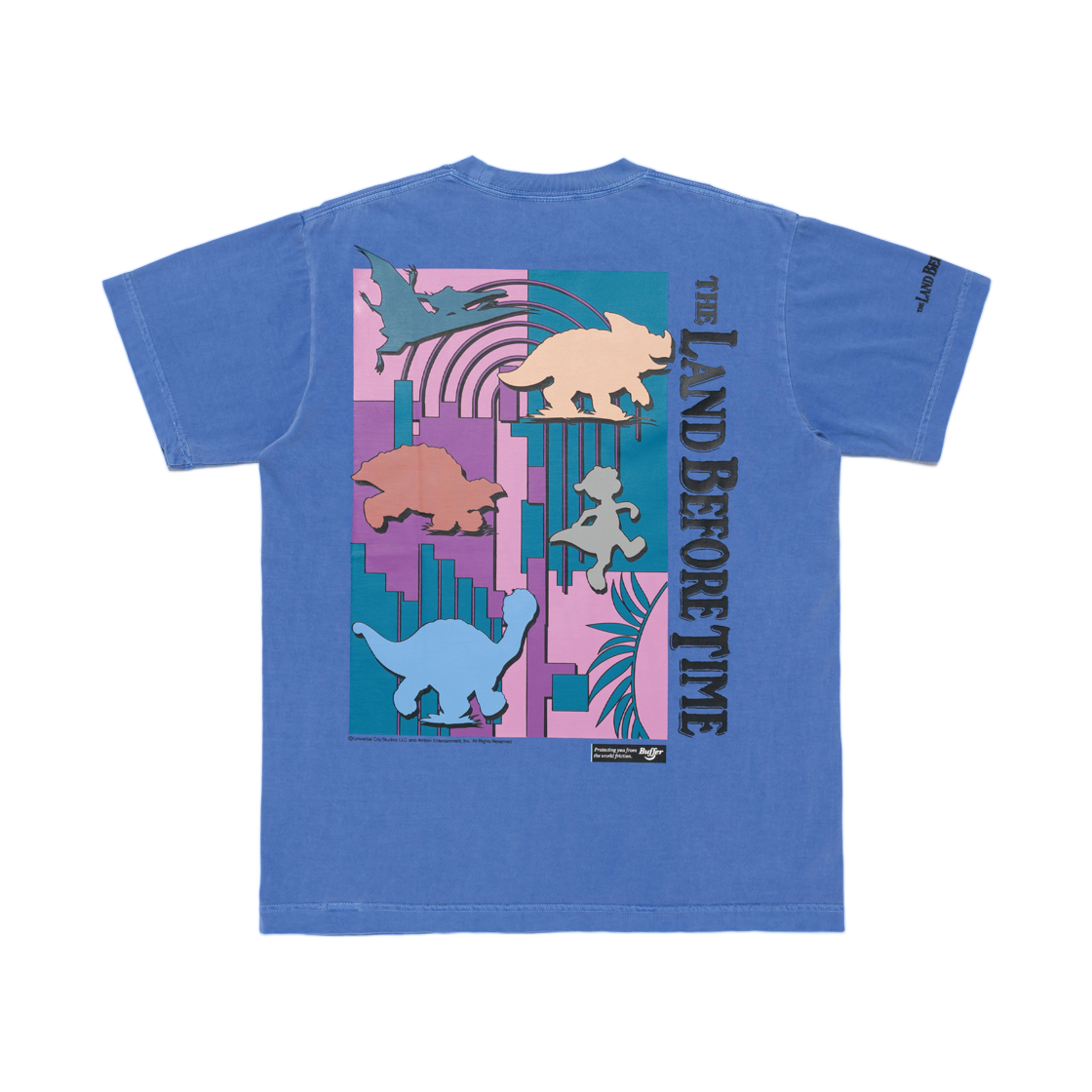 버퍼 더 랜드 비포 타임 다이노소어 파크 티셔츠 블루(Buffer The Land Before Time Dinosaur Park T-Shirt Blue)