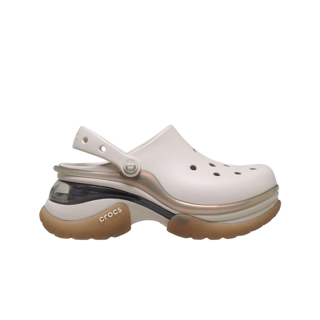 212811-2PL (W) Crocs Super Bae Clog Cocoa Cream