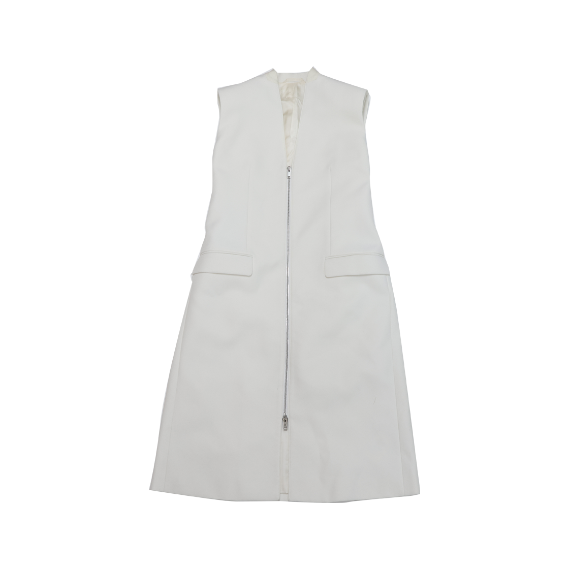 지방시 지퍼 디테일 화이트 슬리브리스 원피스 화이트(Givenchy Zip Detail White Sleeveless Dress)