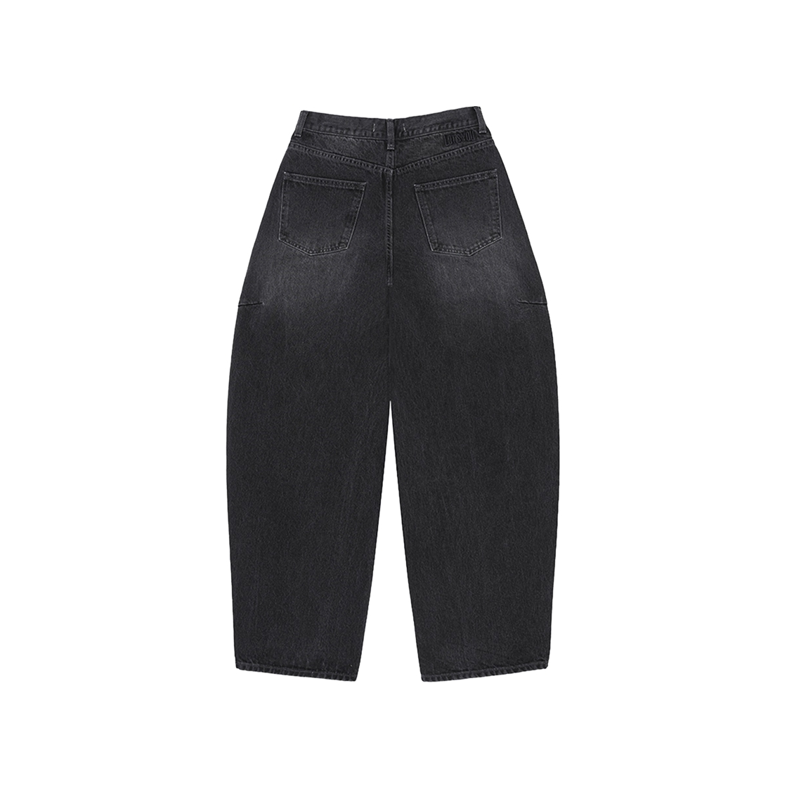 라츠유 레이븐 워시드 블랙 루즈핏 진(LOTS YOU Raven Washed Black Loose-Fit Jeans) - 2