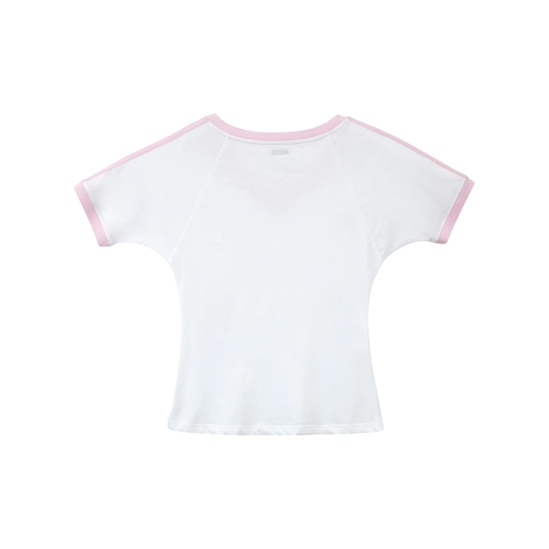 라츠유 브이 넥 링거 티셔츠 라이트 핑크(LOTS YOU V neck Ringer T-shirts Light Pink) - 2