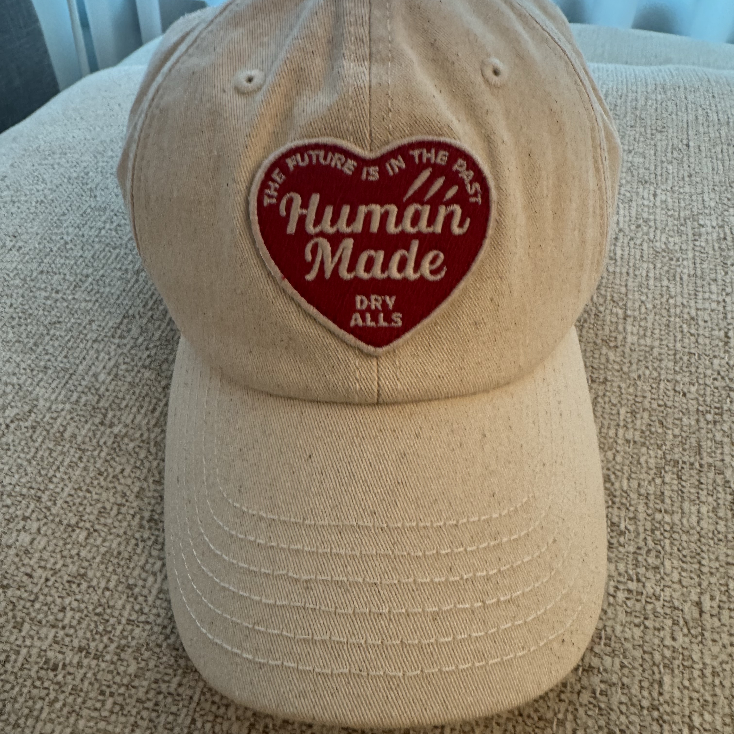 Human Made 6 Panel Twill Cap White 착용 스타일