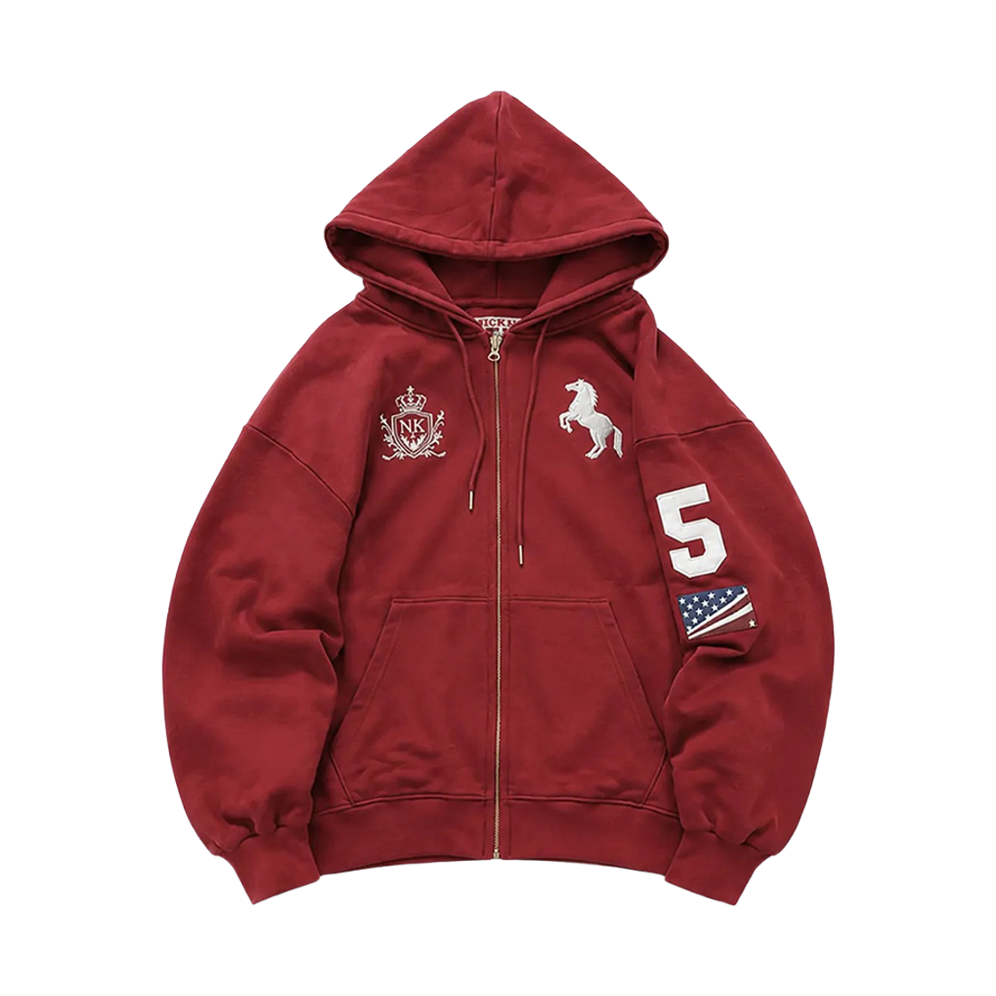 닉켈하우스 26 동키 후드집업 레드(NICKELHOUSE 26 DONKEY ZIP-UP RED)