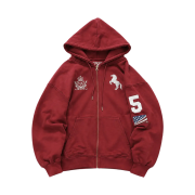 NICKELHOUSE 26 DONKEY ZIP-UP RED