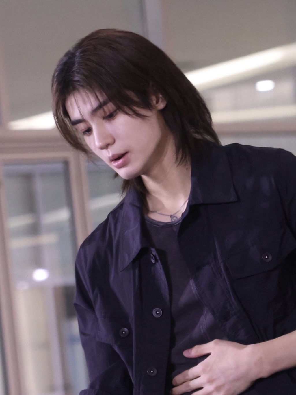 Undermycar Lightweight Nylon Trucker Black 착용 스타일 - 4