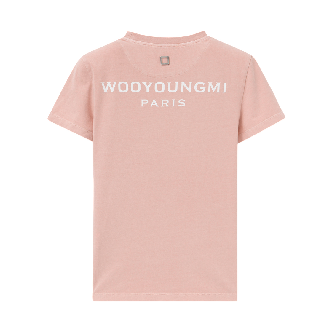 M261TS07781S (W) Wooyoungmi Cotton Back Logo T-Shirt Salmon - 26SS