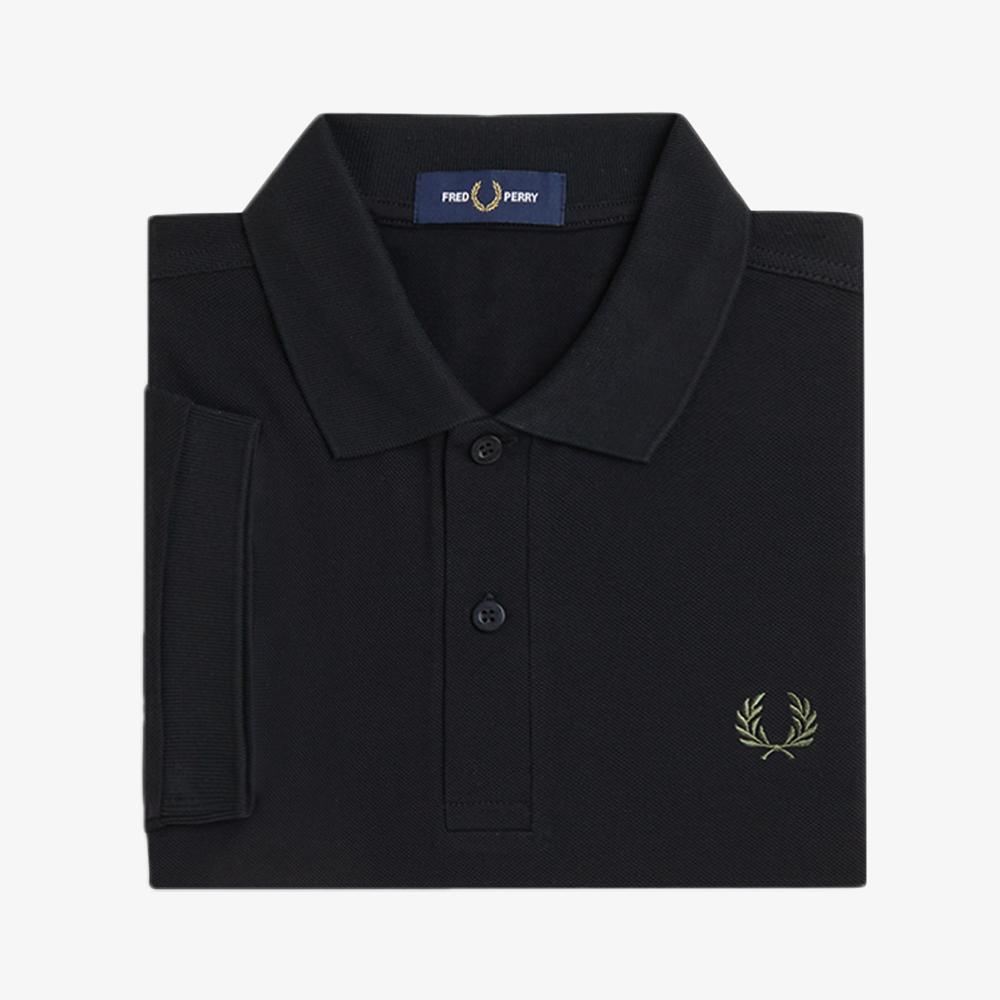 프레드페리 M6000 플레인 프레드페리 셔츠 블랙 로렐리스그린(Fred Perry M6000 Plain Fred Perry Shirt Black Laurel Wreath Green) - 6