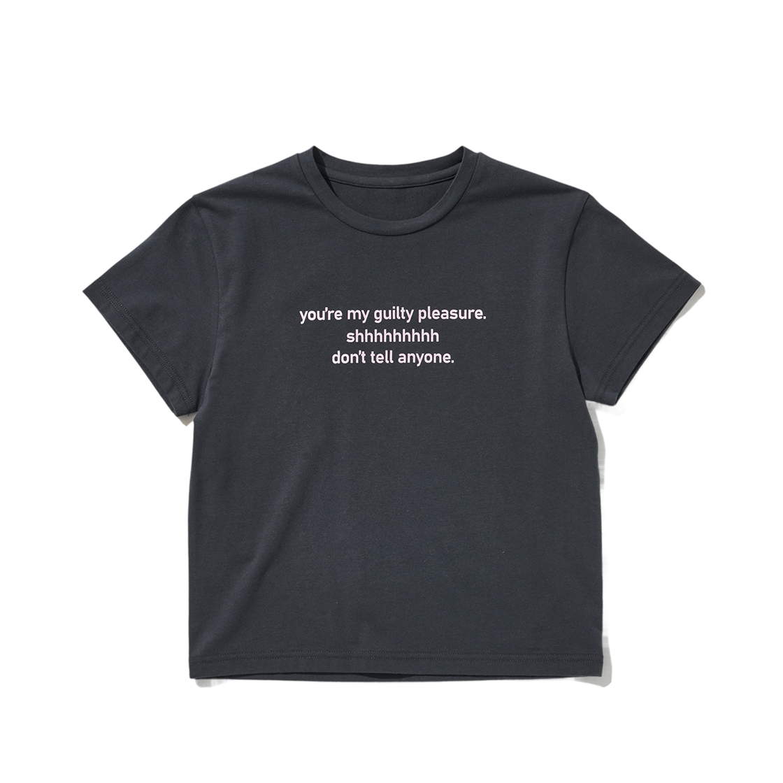 라츠유 길티 플레저 베이비 티셔츠 차콜(LOTS YOU Guilty Pleasure Baby T-shirt Charcol)