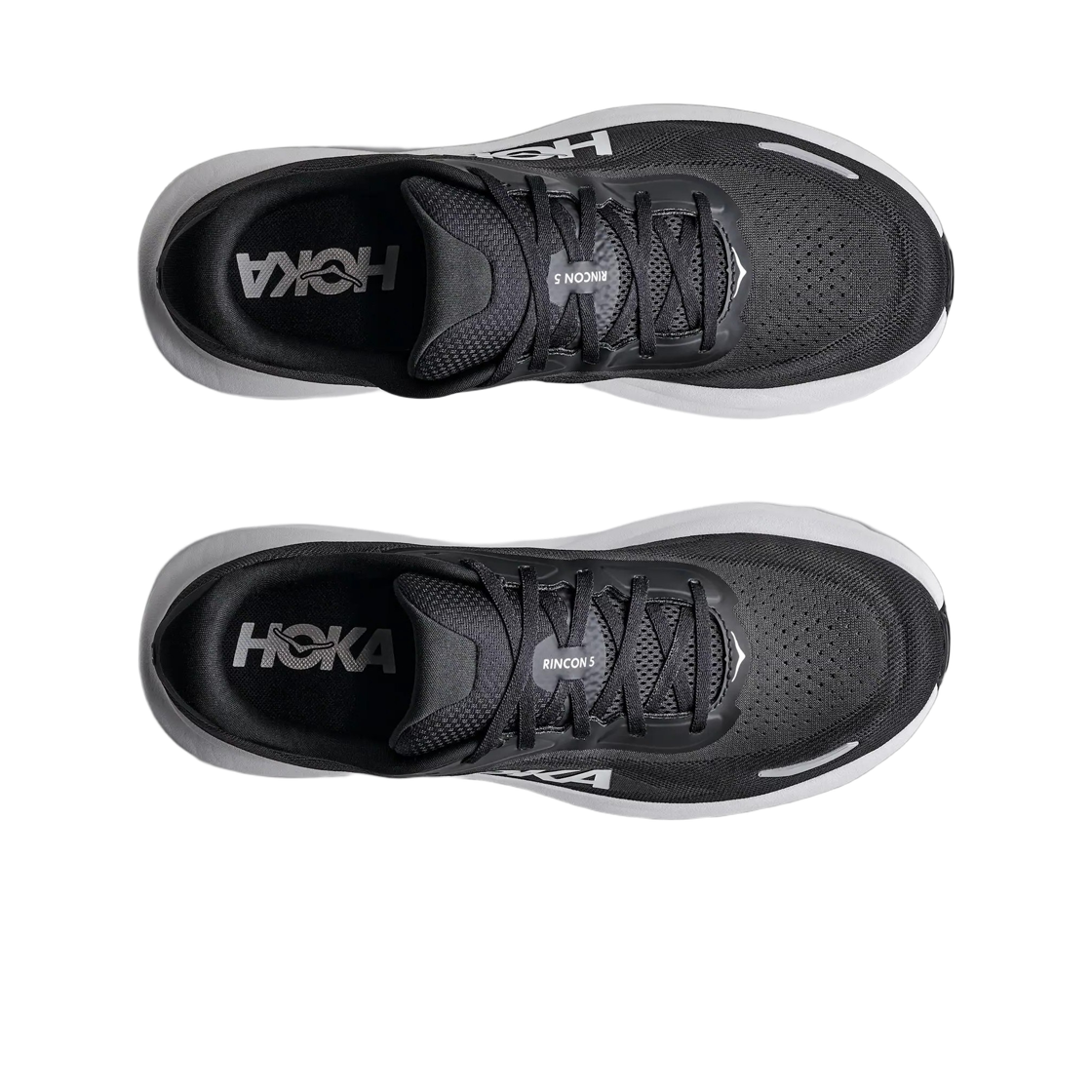호카 링컨 5 블랙 화이트 - 레귤러(Hoka Rincon 5 Black White - Regular) - 2