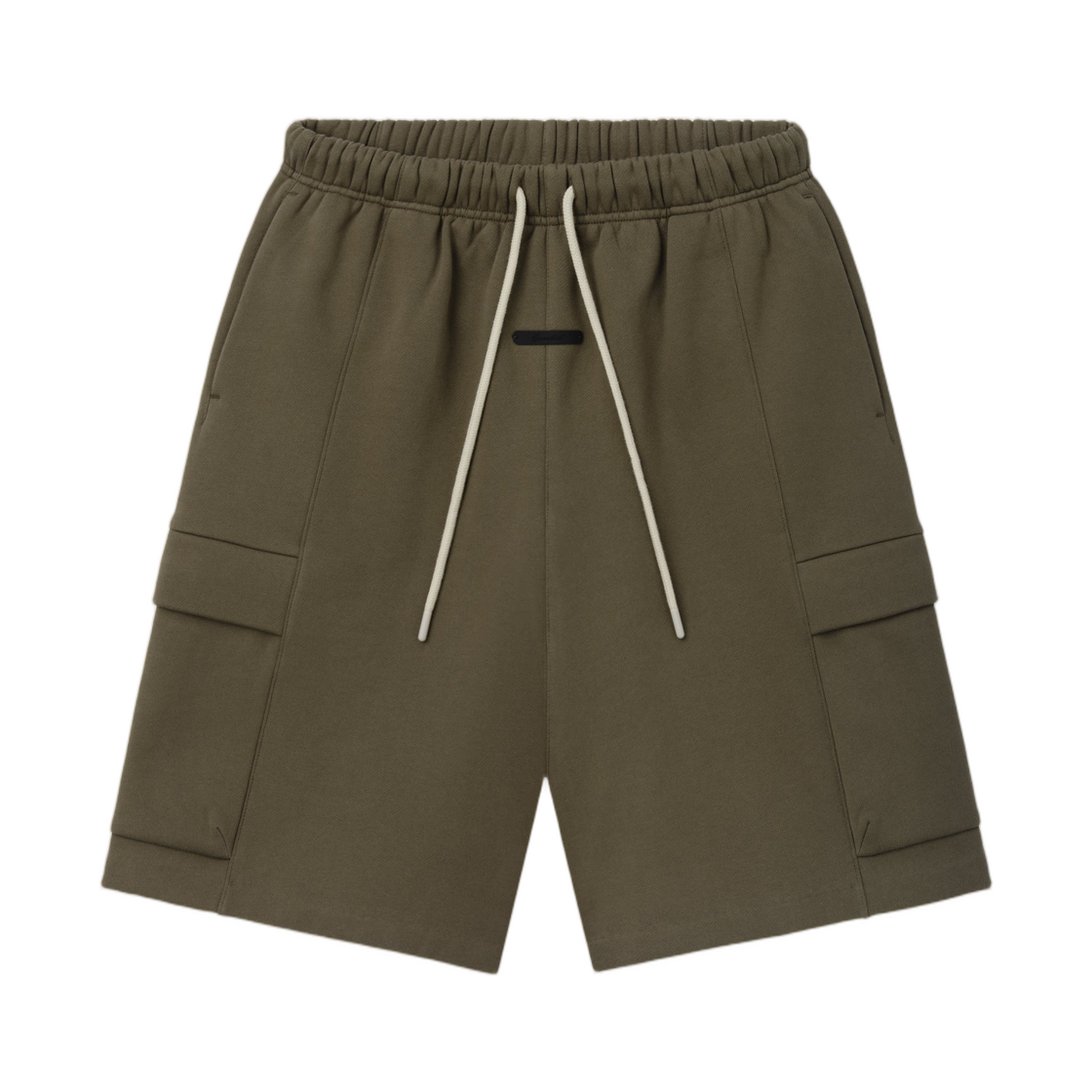 - Essentials Fleece Cargo Basketball Short Moss - 26SS