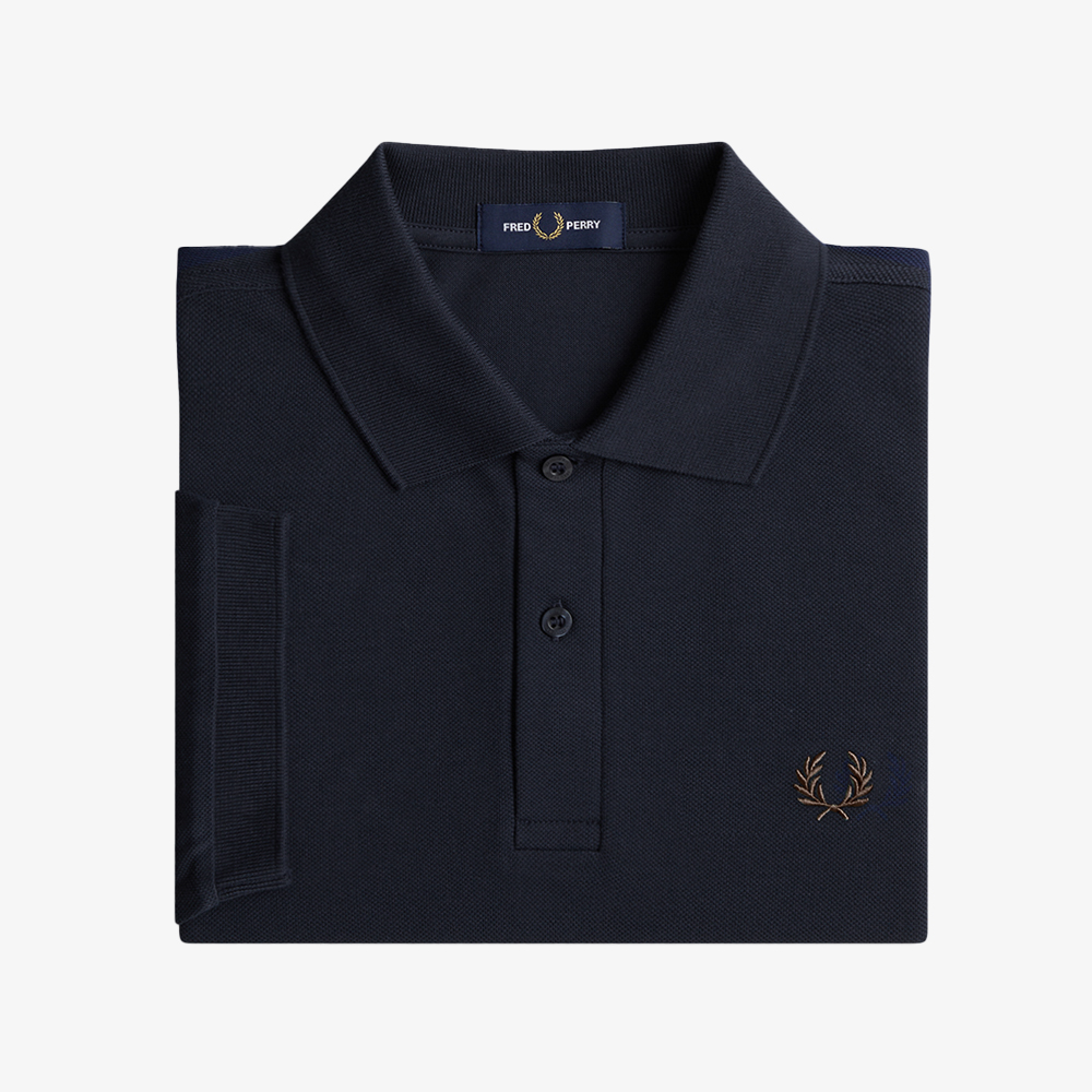 프레드페리 M6000 플레인 프레드페리 셔츠 네이비 리치브라운(Fred Perry M6000 Plain Fred Perry Shirt Navy Rich Brown) - 6