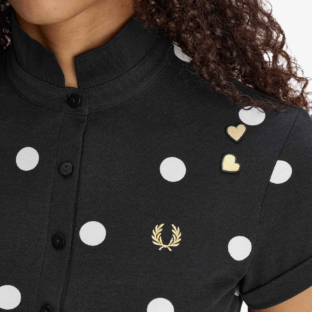 프레드페리 x 에이미와인하우스 폴카 도트 폴로 셔츠 블랙(Fred Perry x Amy Polka Dot Polo Shirt Black) - 5