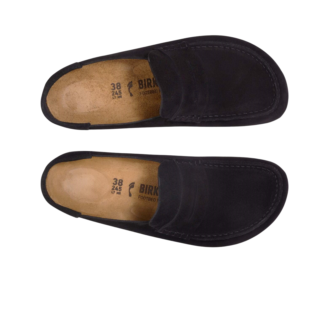 버켄스탁 스웨이드 레더 네이플스 랩드 블랙 - 레귤러(Birkenstock Suede Leather Naples Wrapped Black - Regular) - 2