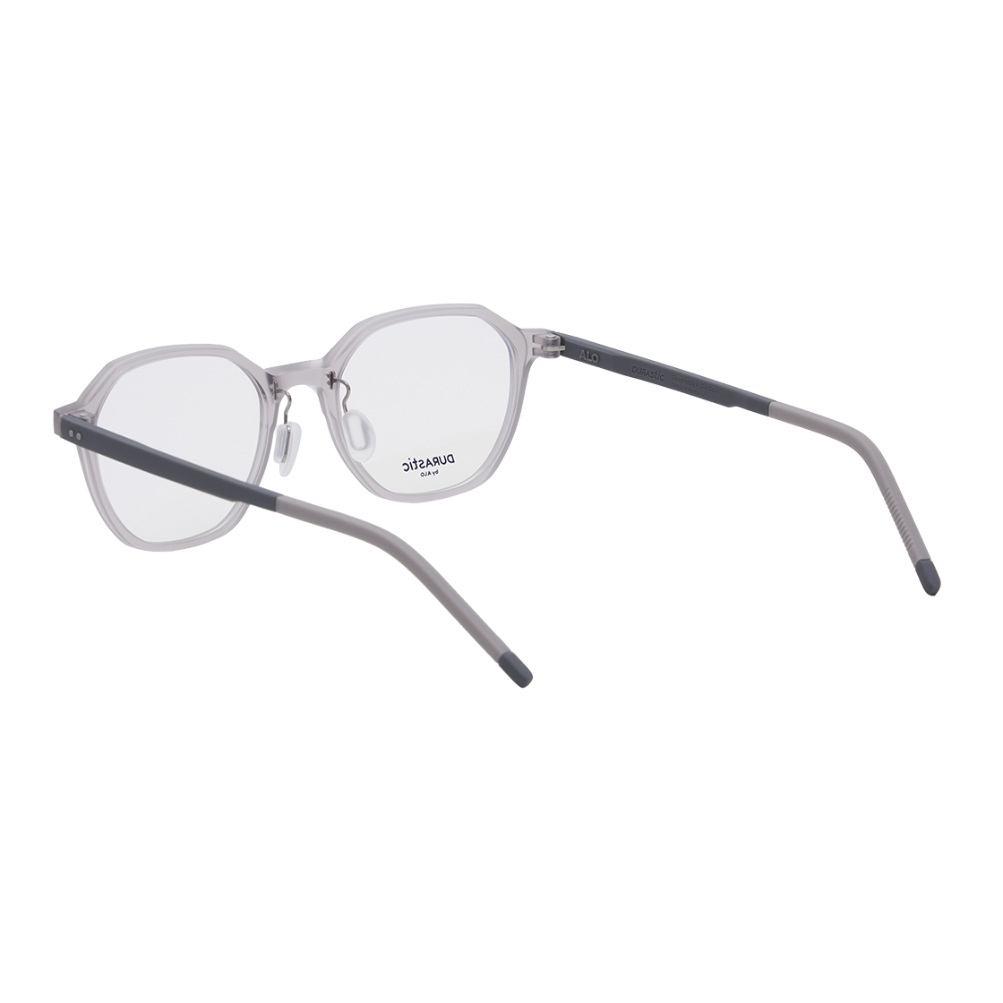 알로아이웨어 [DURASTIC] DRG5601 1010M 스퀘어 판토 실리콘 안경테 그레이(ALO EYEWEAR DRG5601 1010M Square Panto Silicone Glasses Frame Gray) - 3