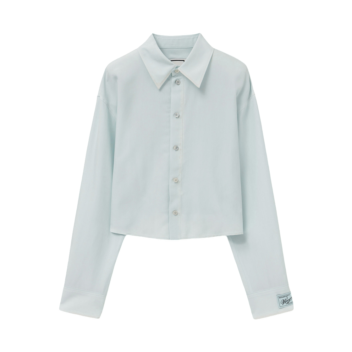 M261SH01869M (W) Wooyoungmi Twisted Cropped Shirt Mint - 26SS