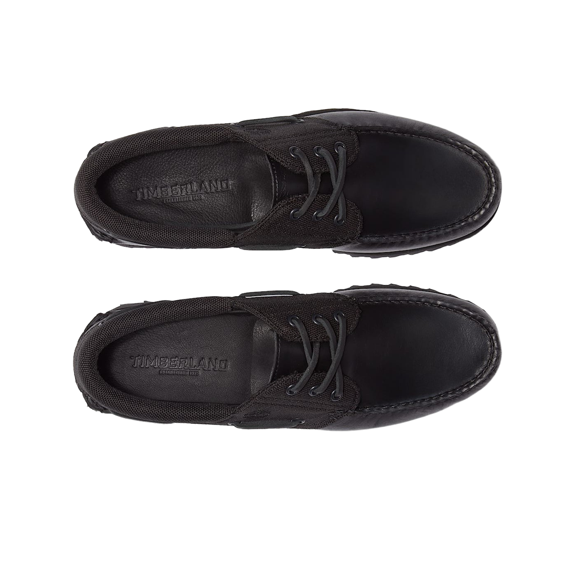 팀버랜드 어센틱 보트 슈즈 블랙 - 와이드(Timberland Authentic Boat Shoes Black - Wide) - 2