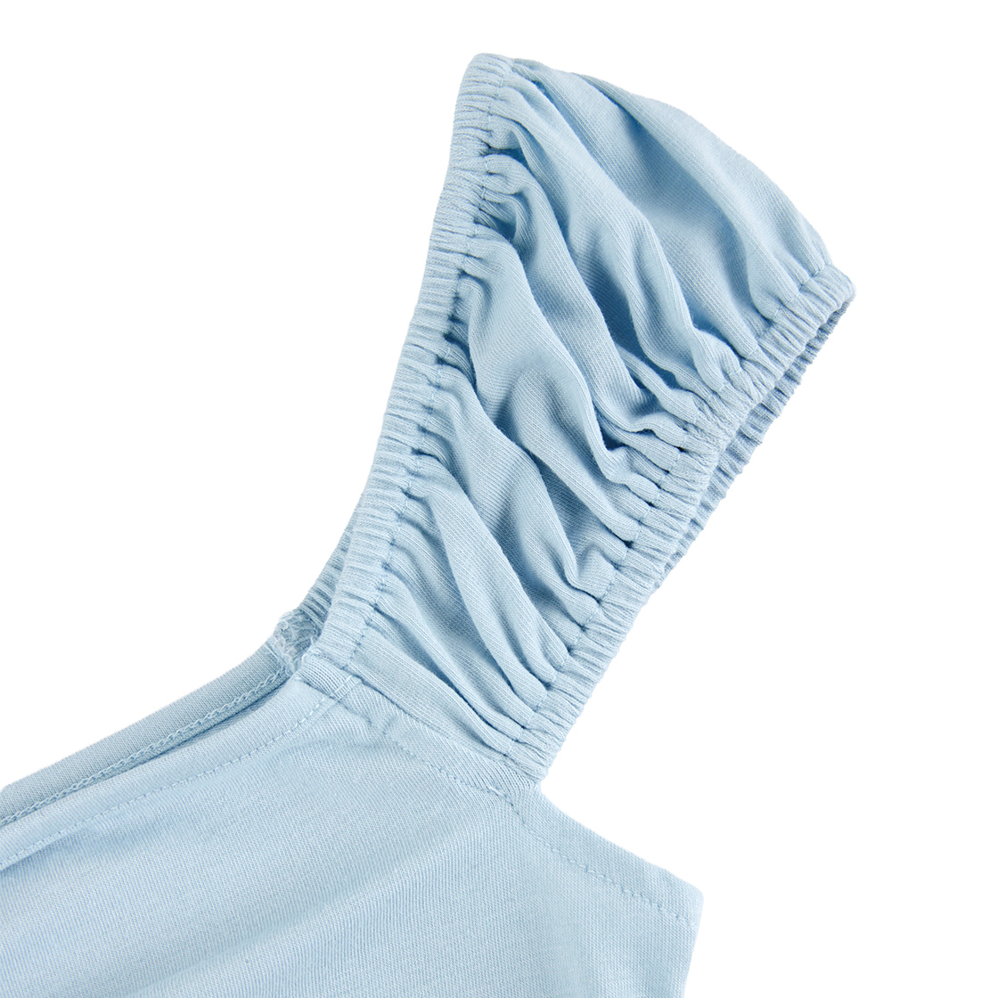 라츠유 엘라 셔링 티셔츠 스카이 블루(LOTS YOU Ella Shrring T-shirt Sky Blue) - 3
