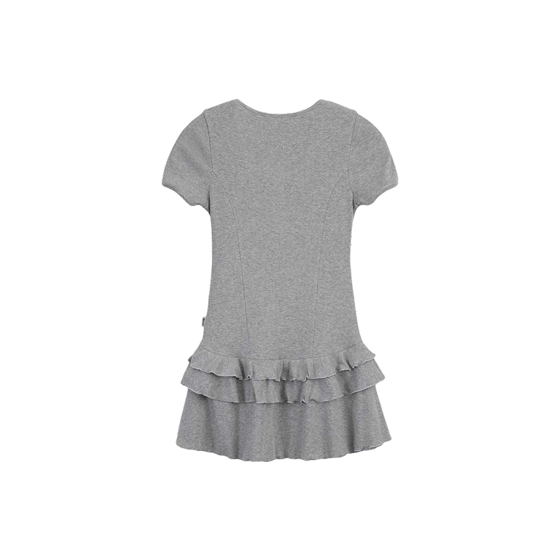 라츠유 헨리 넥 원피스 멜란지 그레이(LOTS YOU Henly Neck Dress Melange Gray) - 2