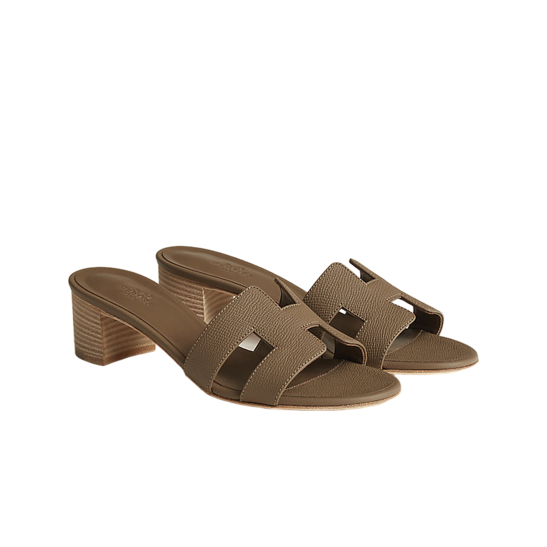 (W) 에르메스 오아시스 샌들 앱송 카프스킨 & 에뚜쁘((W) Hermes Oasis Sandal Epsom Calfskin & Etoupe) - 2