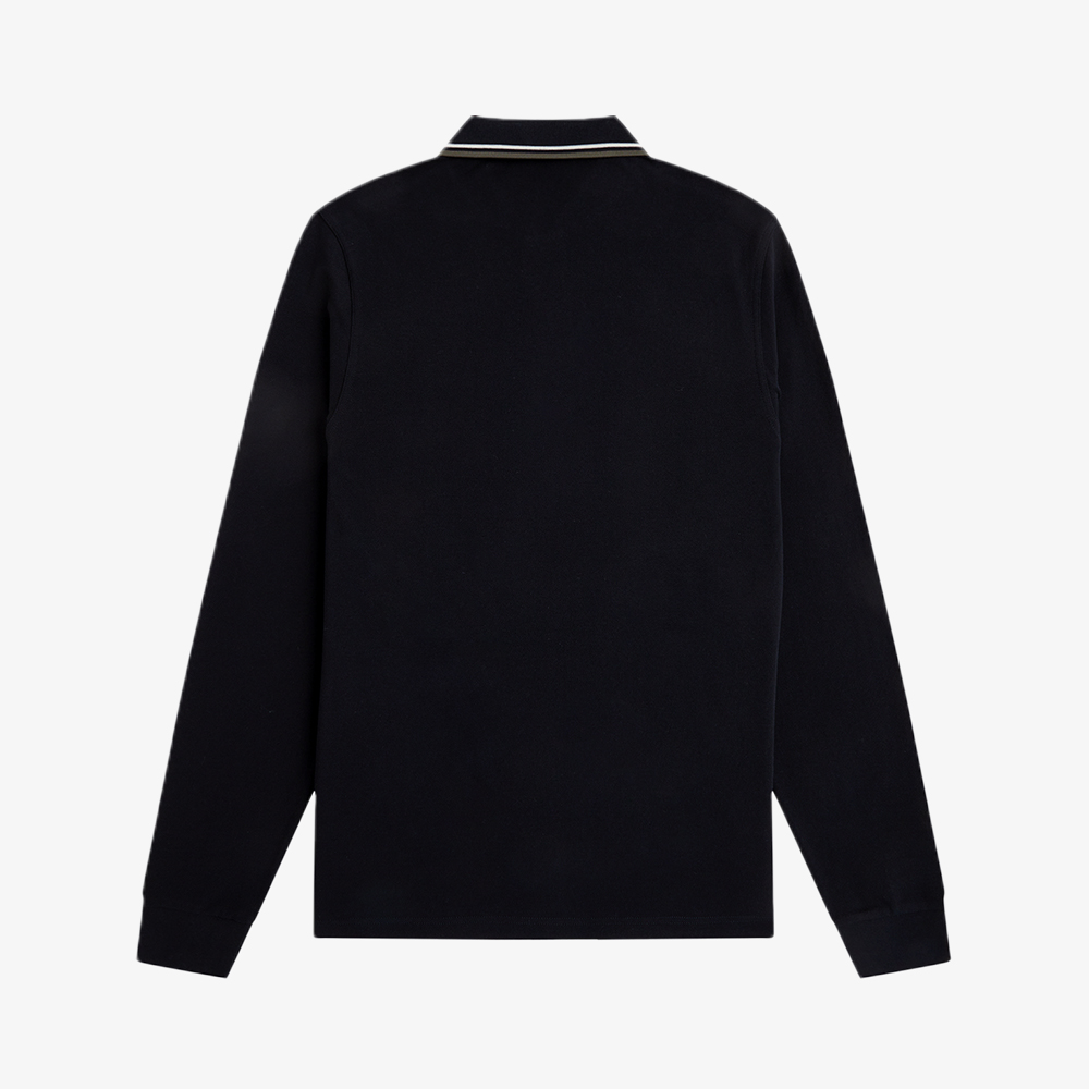 프레드페리 M3636 롱슬리브 트윈 팁 프레드페리 셔츠 블랙 에크루 로렐리스그린(Fred Perry M3636 L/S Twin Tipped FP Shirt Black Ecru Laurel Wreath Green) - 5