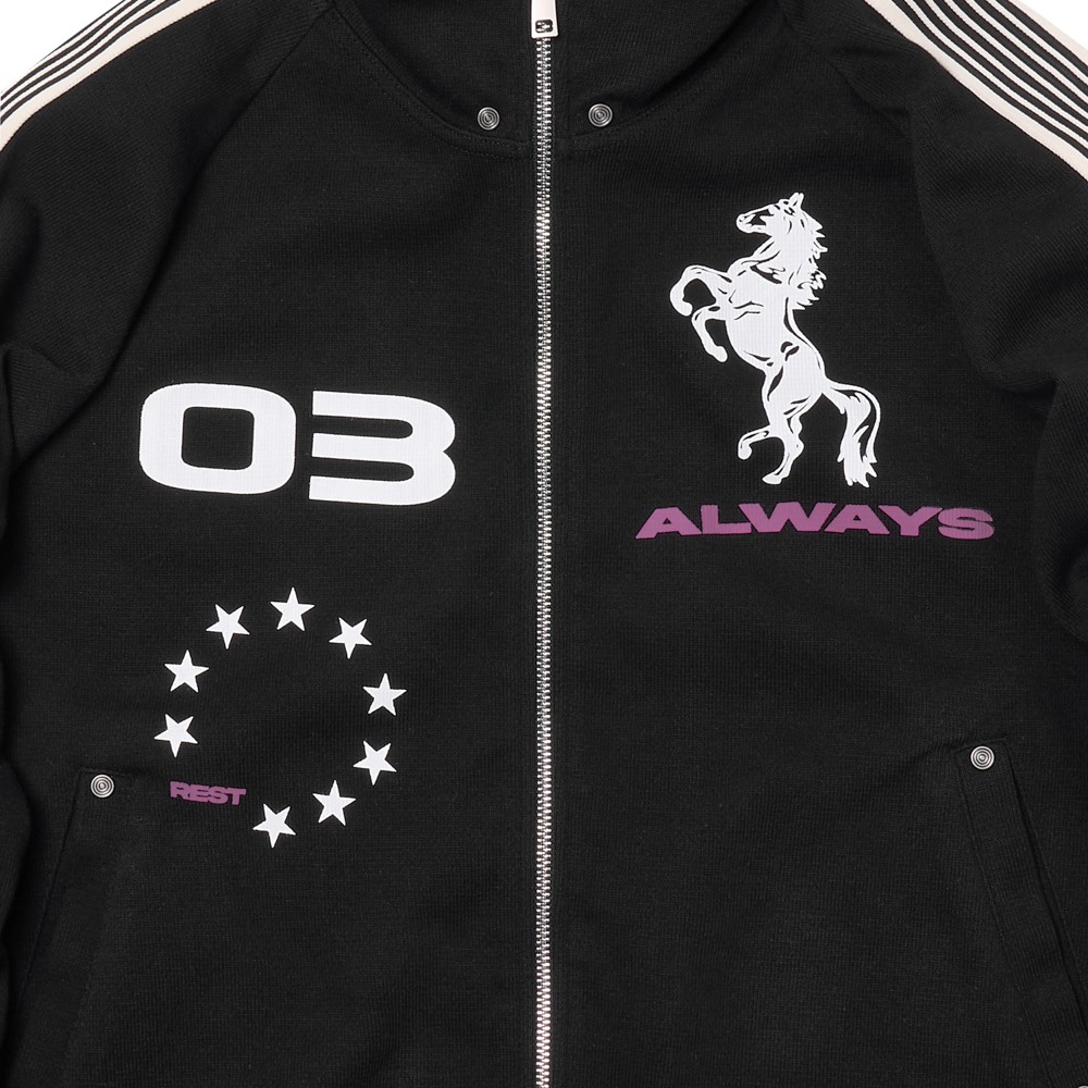 아모우 홀스 트랙 자켓 블랙(AMOU Horse Track Jacket Black) - 3