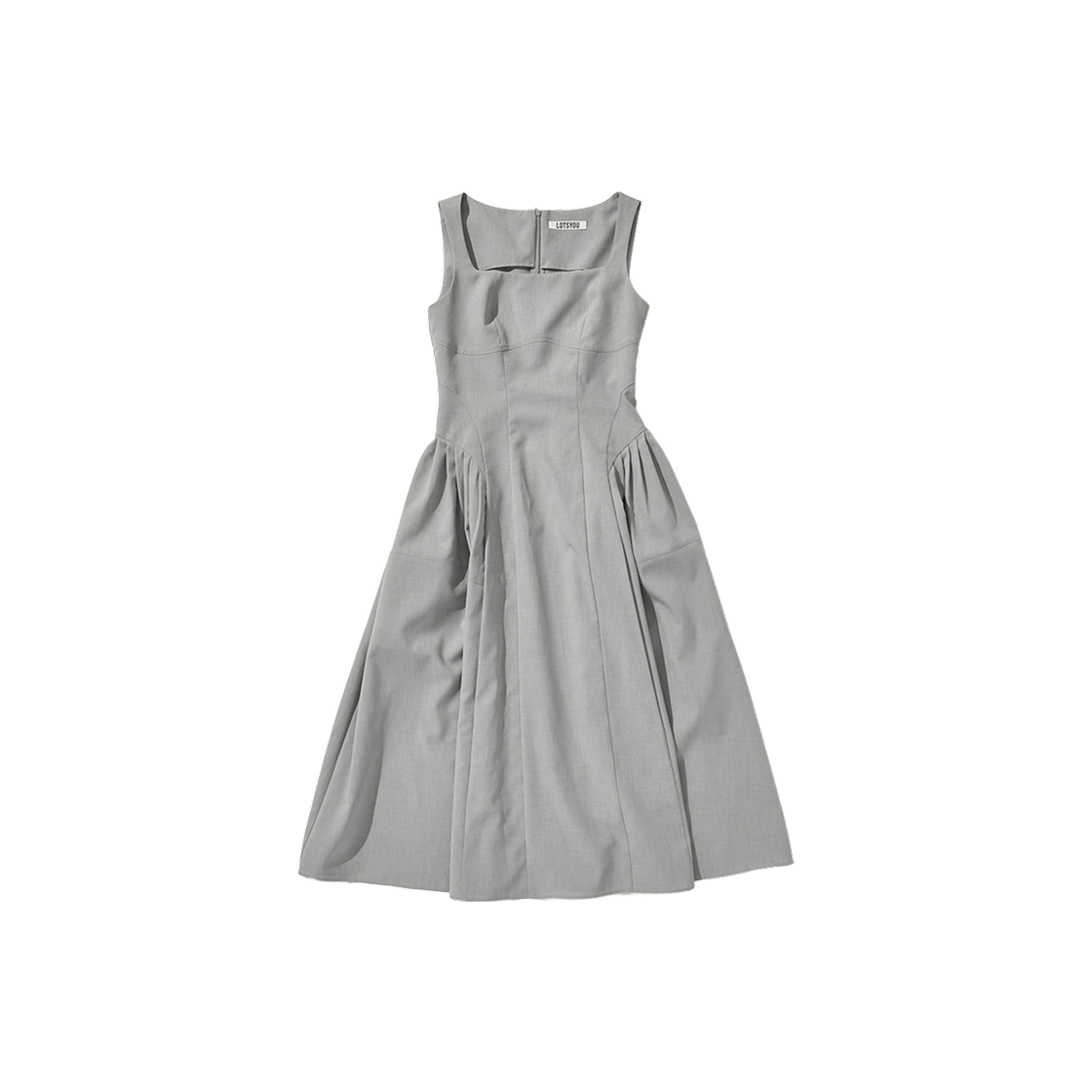 라츠유 올드 머니 원피스 그레이(LOTS YOU Old Money Dress Gray)