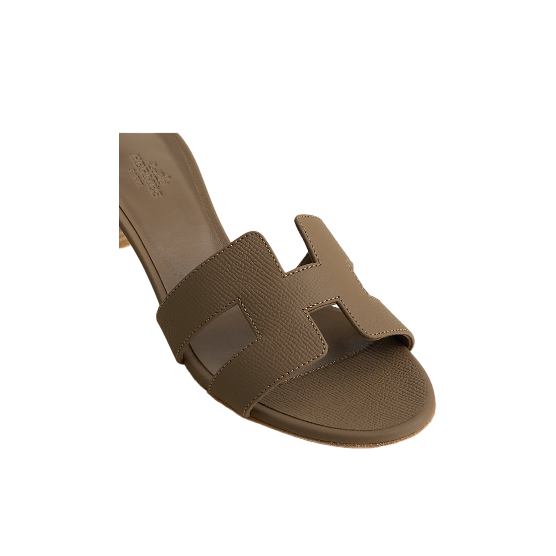 (W) 에르메스 오아시스 샌들 앱송 카프스킨 & 에뚜쁘((W) Hermes Oasis Sandal Epsom Calfskin & Etoupe) - 3