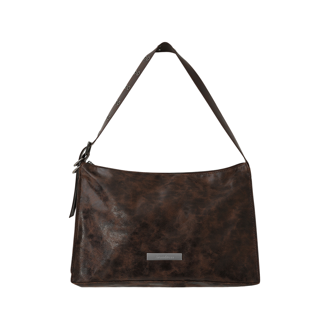 어반드레스 빈티지 워시드 숄더 백 크래크 브라운(Avandress Vintage Washed Shoulder Bag Crack Brown) - 1