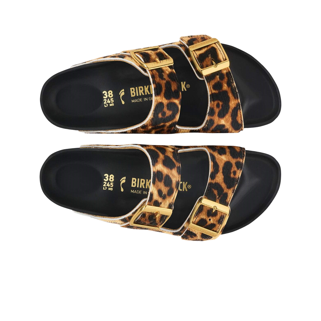 (W) 버켄스탁 아리조나 퍼 클래식 레오 - 내로우((W) Birkenstock Arizona Fur Classic Leo - Narrow) - 2