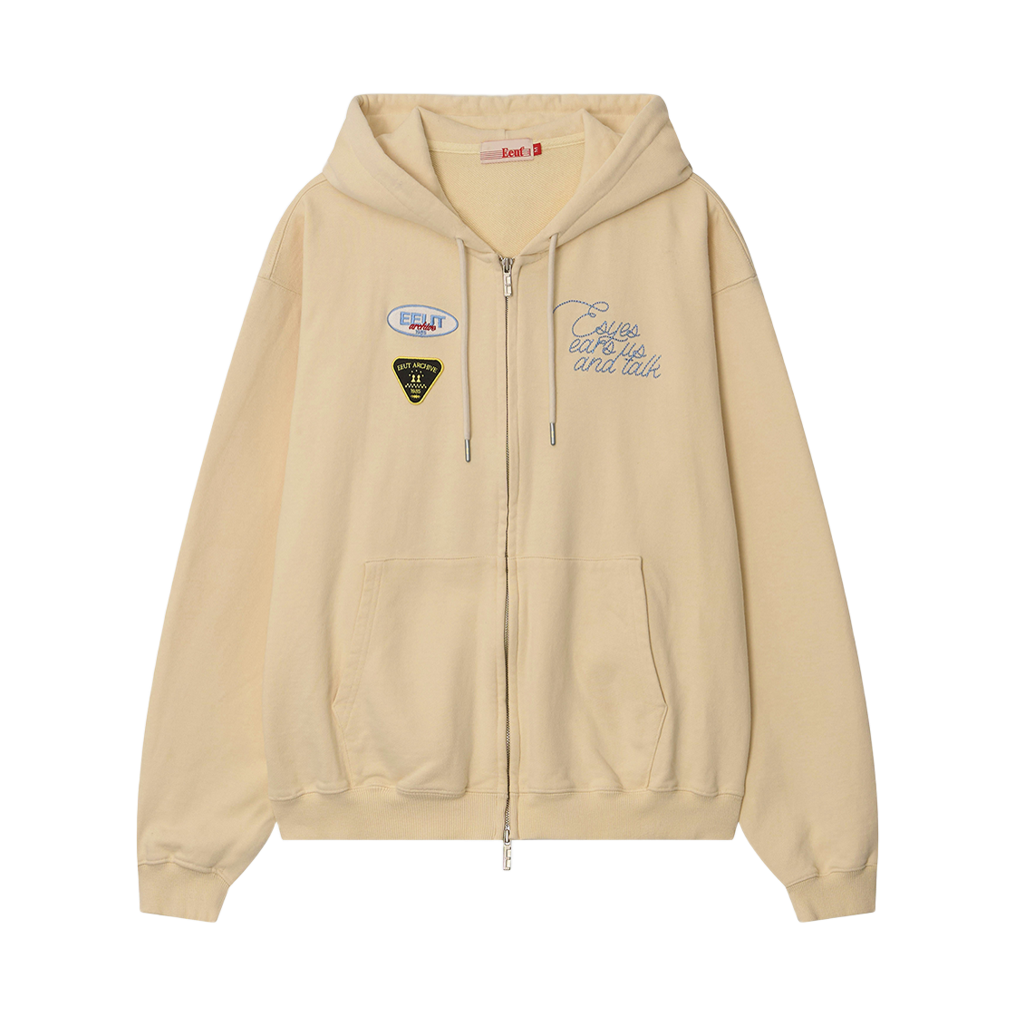 EEA1SW08CR EEUT Patch Sweat Zip-Up Cream