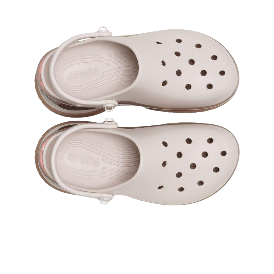 (W) 크록스 슈퍼 베이 클로그 코코아 크림((W) Crocs Super Bae Clog Cocoa Cream) - 2