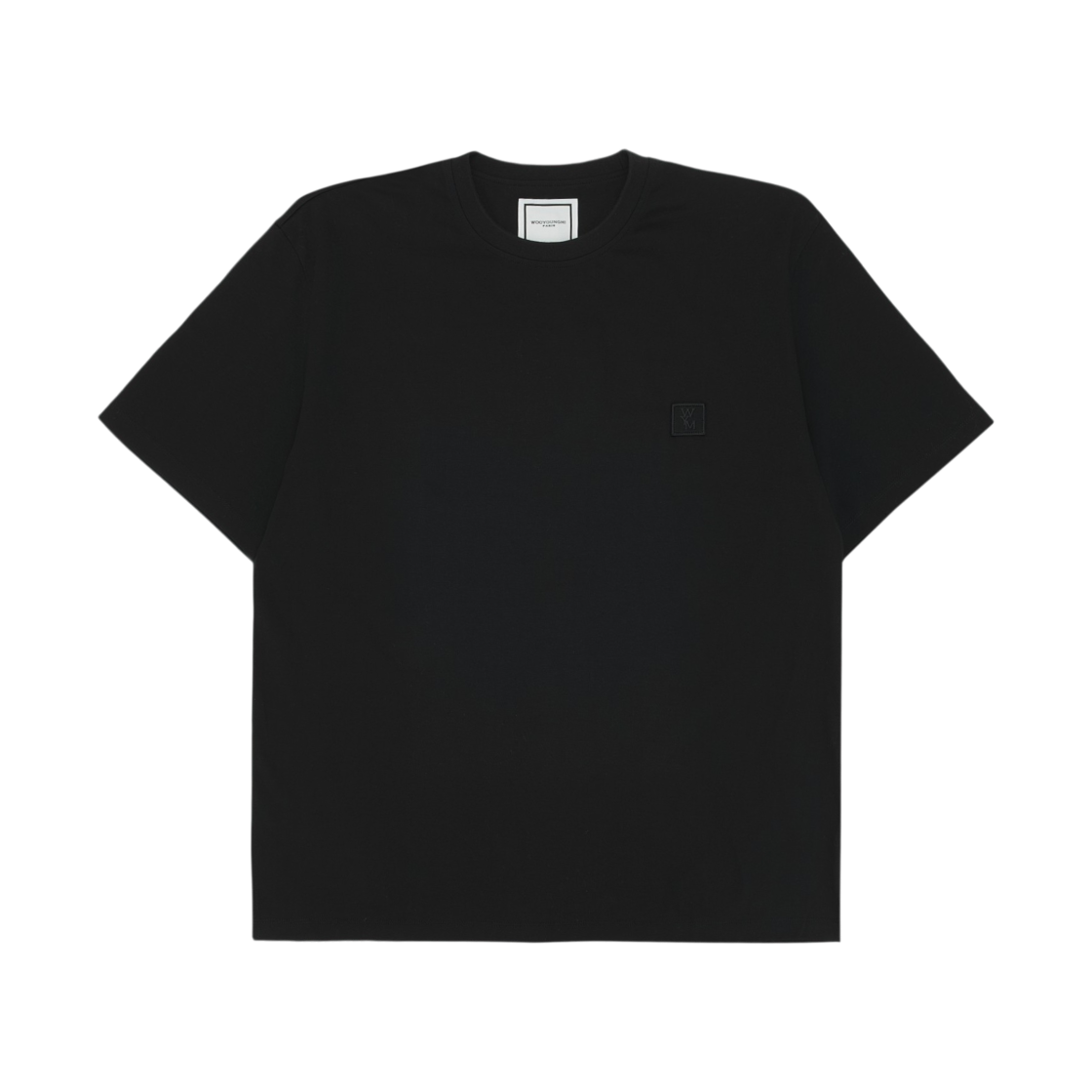 우영미 레터링 백 로고 티셔츠 블랙 - 26SS(Wooyoungmi Lettering Back Logo T-Shirt Black - 26SS) - 2
