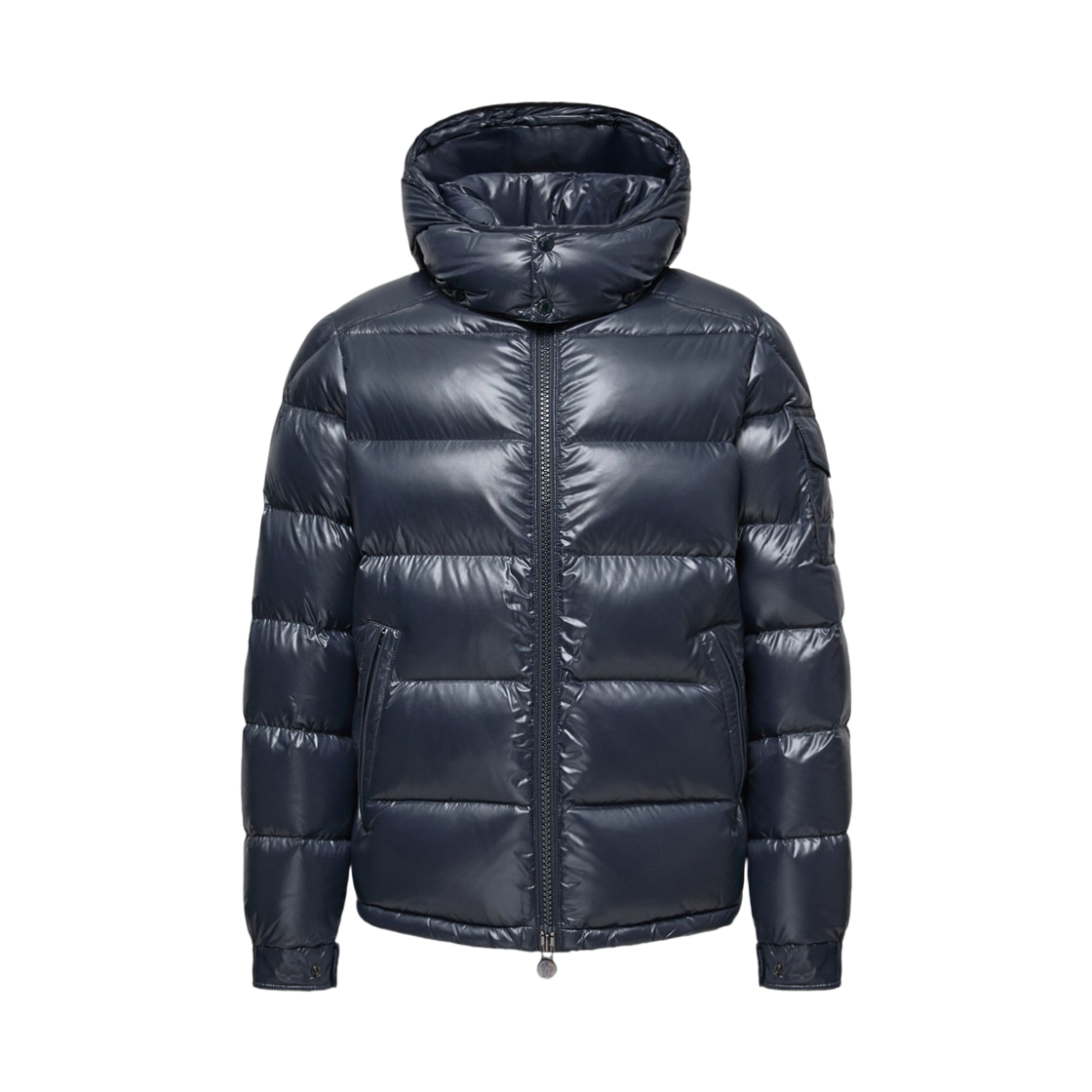 L2-091-1A53600-68950-742 Moncler Maya Hooded Short Down Jacket Navy Blue - 26FW