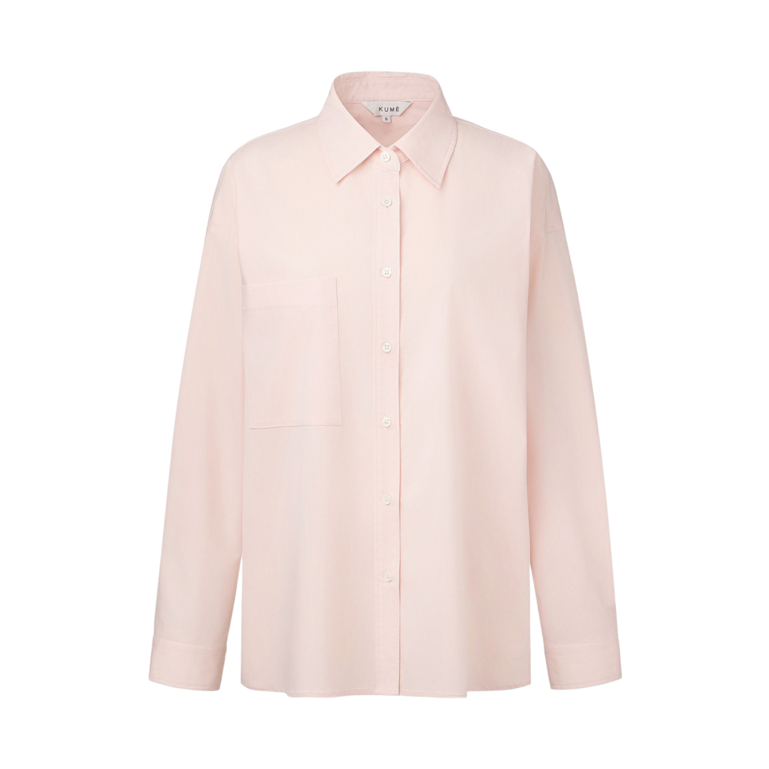 KM-25SS-BL08PK KUME Essential Wrinkle Free Over-Fit Shirt - Pink