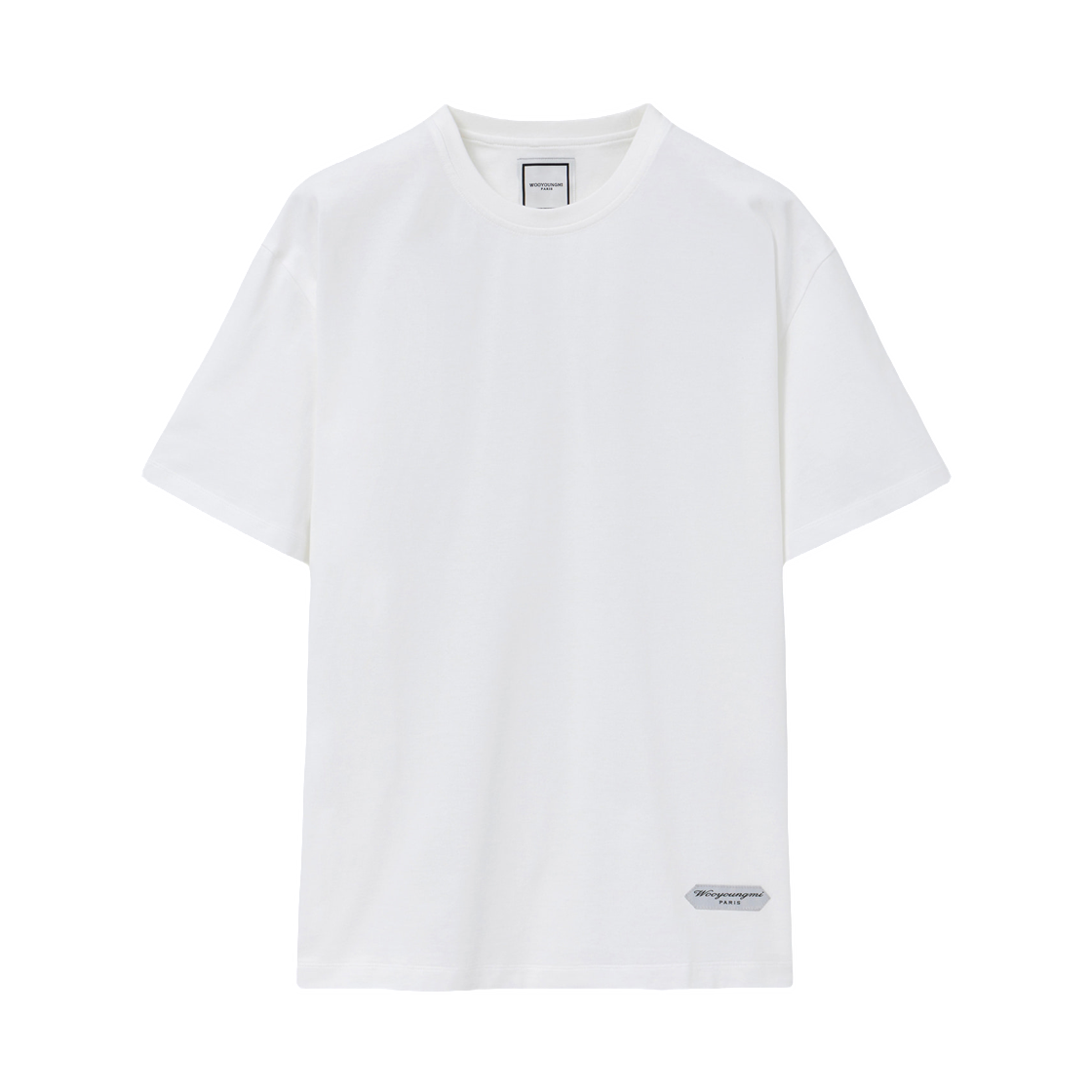 W263TS12750W Wooyoungmi Label Detail T-Shirt White - 26FW