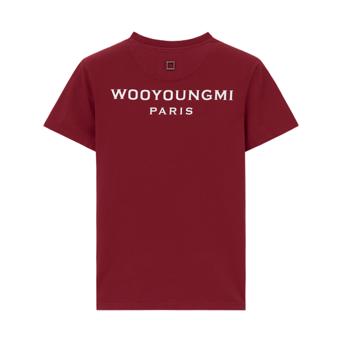 M263TS07790R (W) Wooyoungmi Cotton Back Logo T-Shirt Red - 26FW