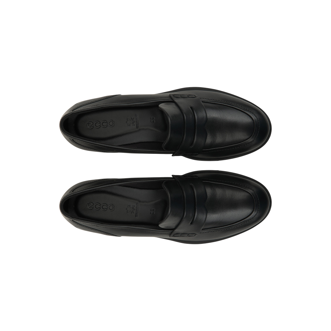 (W) 에코 드레스 클래식 15 로퍼 블랙((W) Ecco Dress Classic 15 Loafers Black) - 5