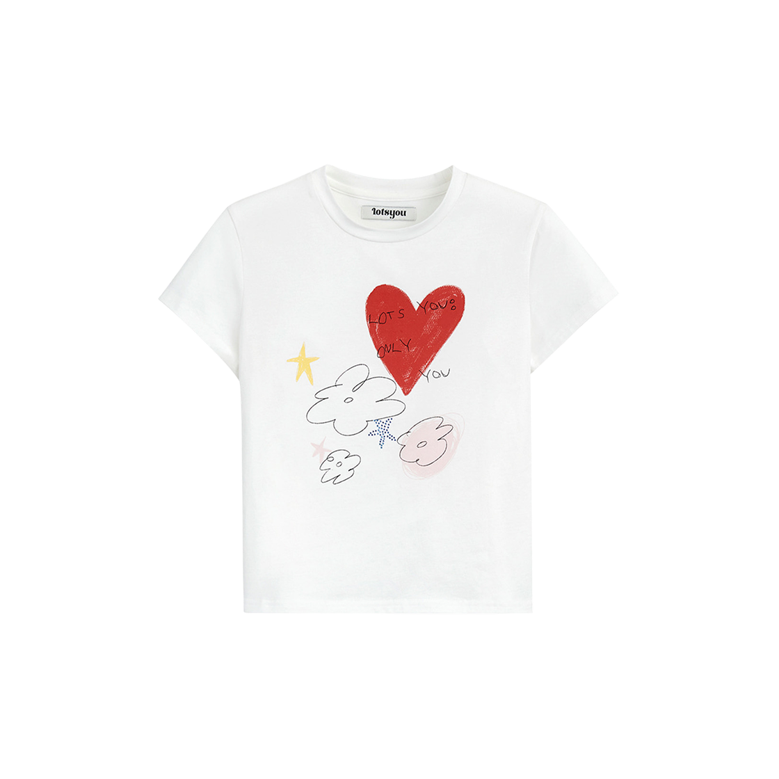 LOTI2SSW001WHT LOTS YOU Only You Tee White