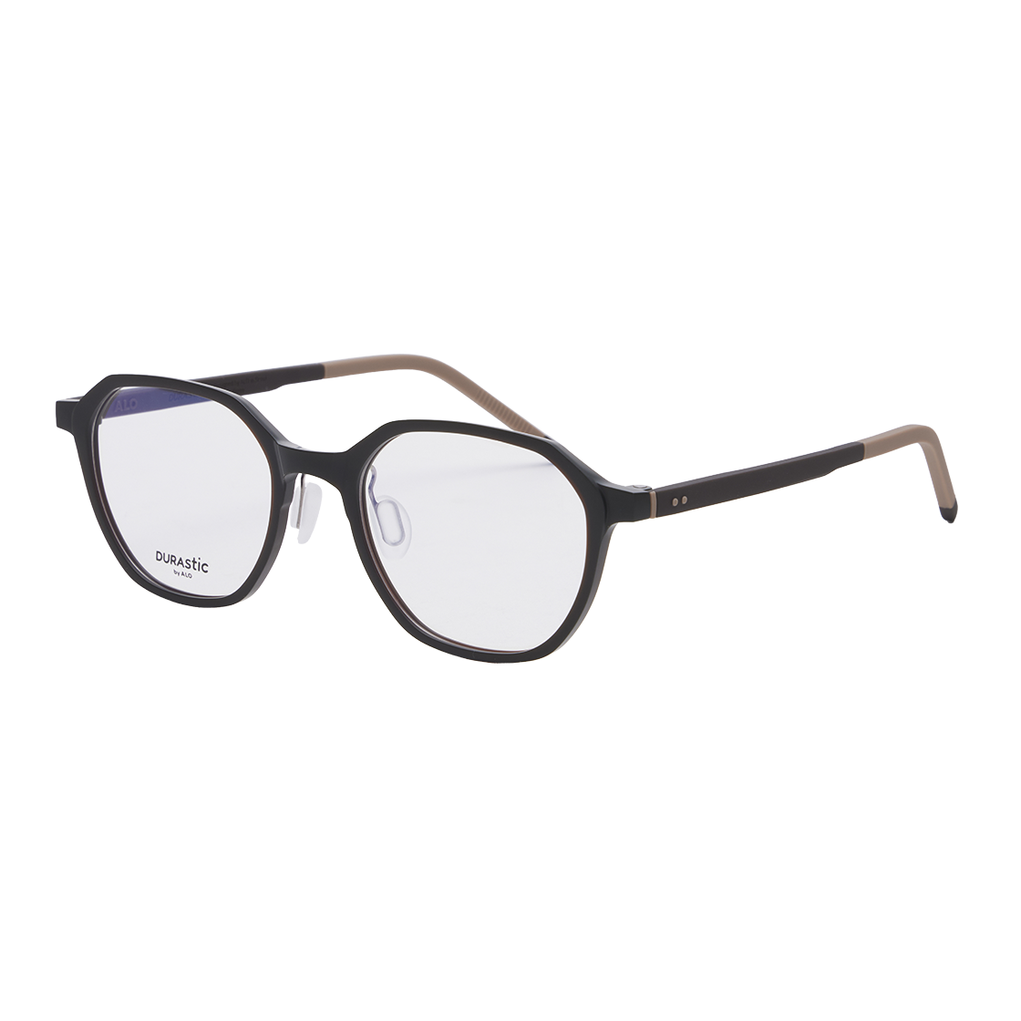알로아이웨어 [DURASTIC] DRG5601 1616M 스퀘어 판토 실리콘 안경테 브라운(ALO EYEWEAR [DURASTIC] DRG5601 1616M Square Panto Silicone Glasses Frame Brown) - 2