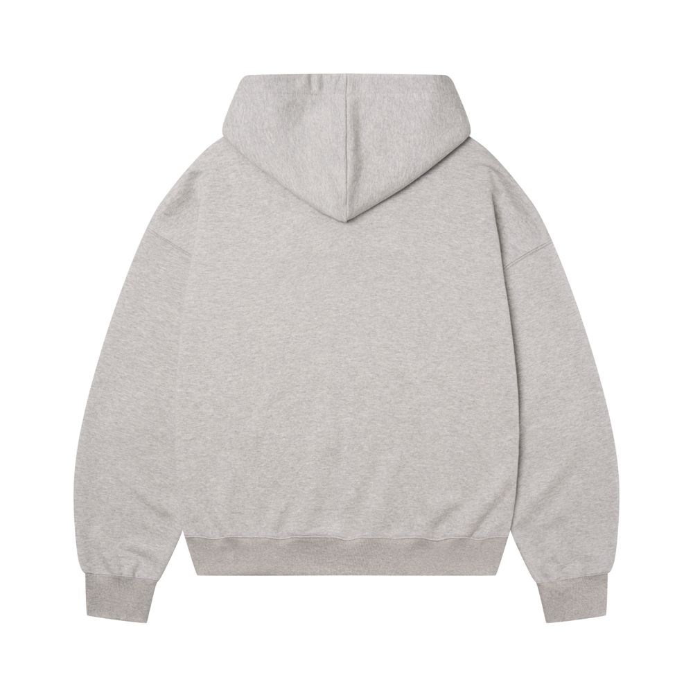 아모우 콜백 후디 집업 화이트 그레이(AMOU Call Back Hoodie Zip-up White Gray) - 2