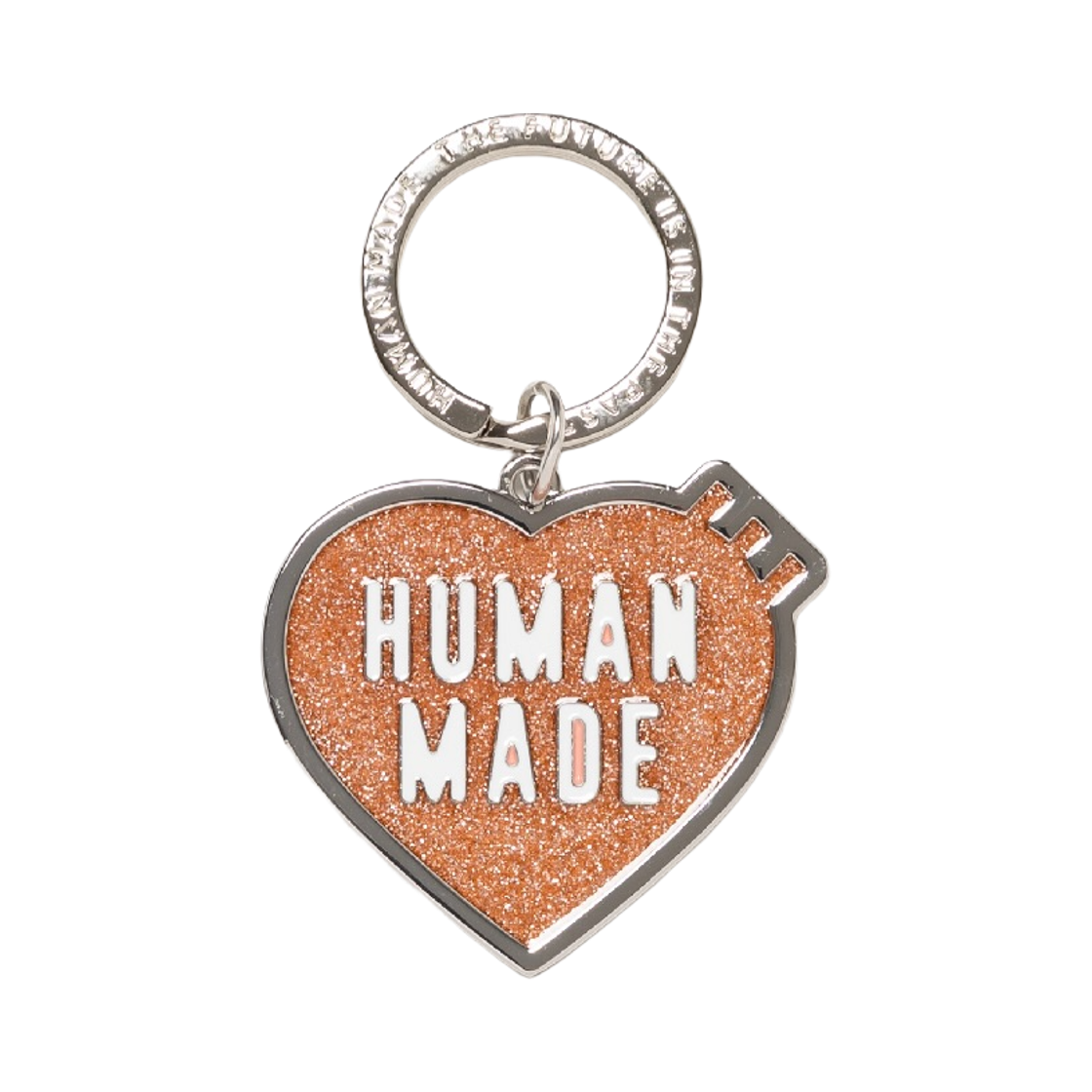 - Human Made Heart Keyring Salmon Pink - Seoul Store Exclusive