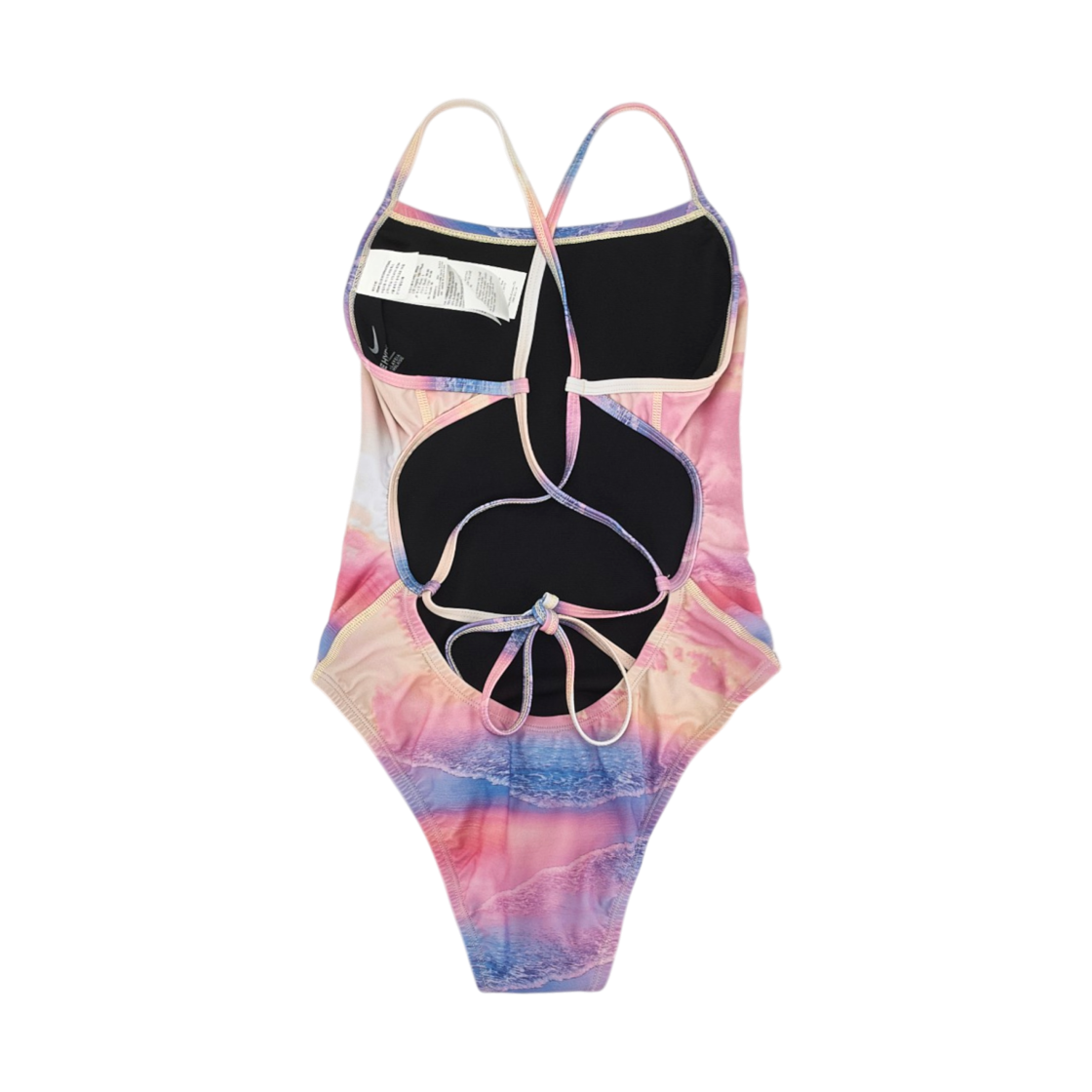 (W) 나이키 스윔 비포 선셋 레이스업 타이백 시트론 펄스((W) Nike Swim Before Sunset Lace Up Tie Back Citron Pulse) - 2