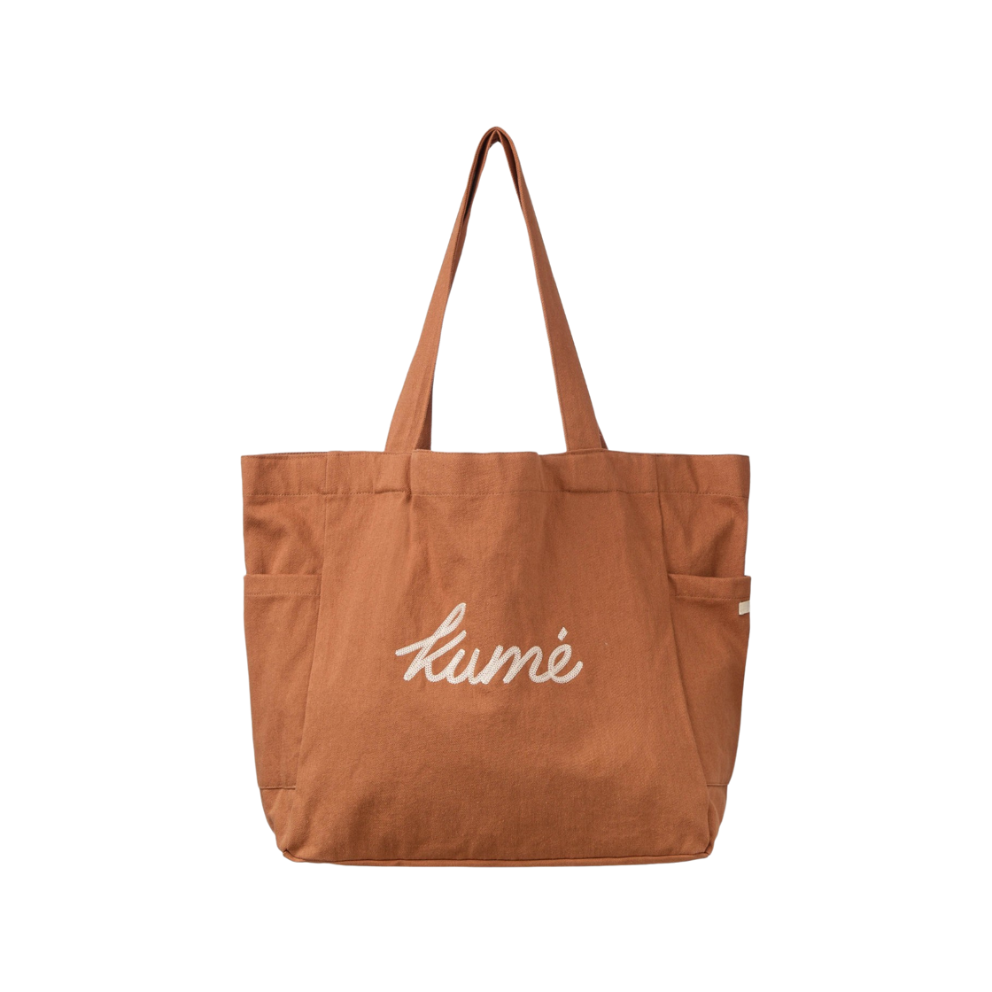 쿠메 로고 엠브로이더드 캔버스 백 오렌지(KUME Logo Embroidered Canvas Bag - Orange) - 1
