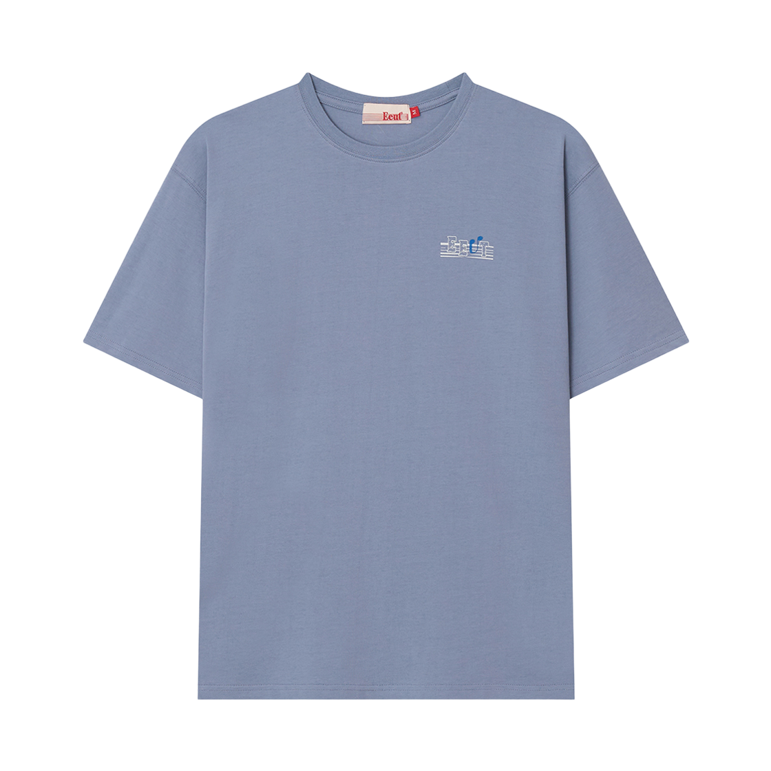 이우트 댄싱 노트 티셔츠 라이트 블루(EEUT Dancing Note T-Shirt Light Blue)